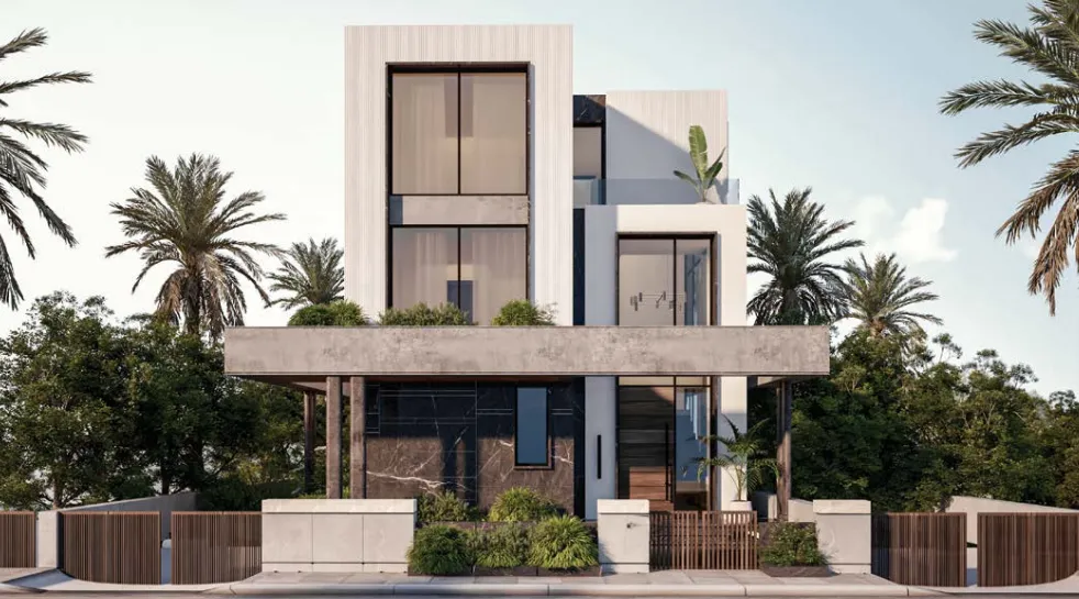 Villa for sale in Stei8ht in New Cairo of 390 m² with 5 bedrooms