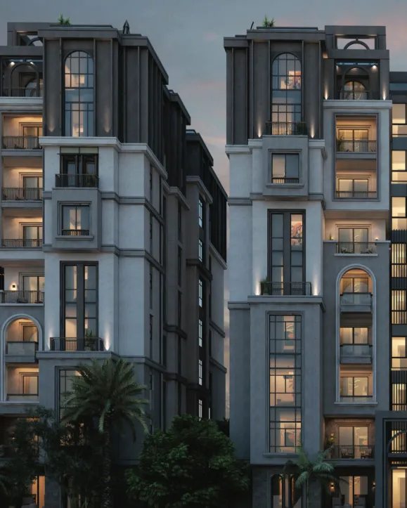 Apartment for sale in Ever New Cairo in 6th settlement of 130 m² with 2 bedrooms