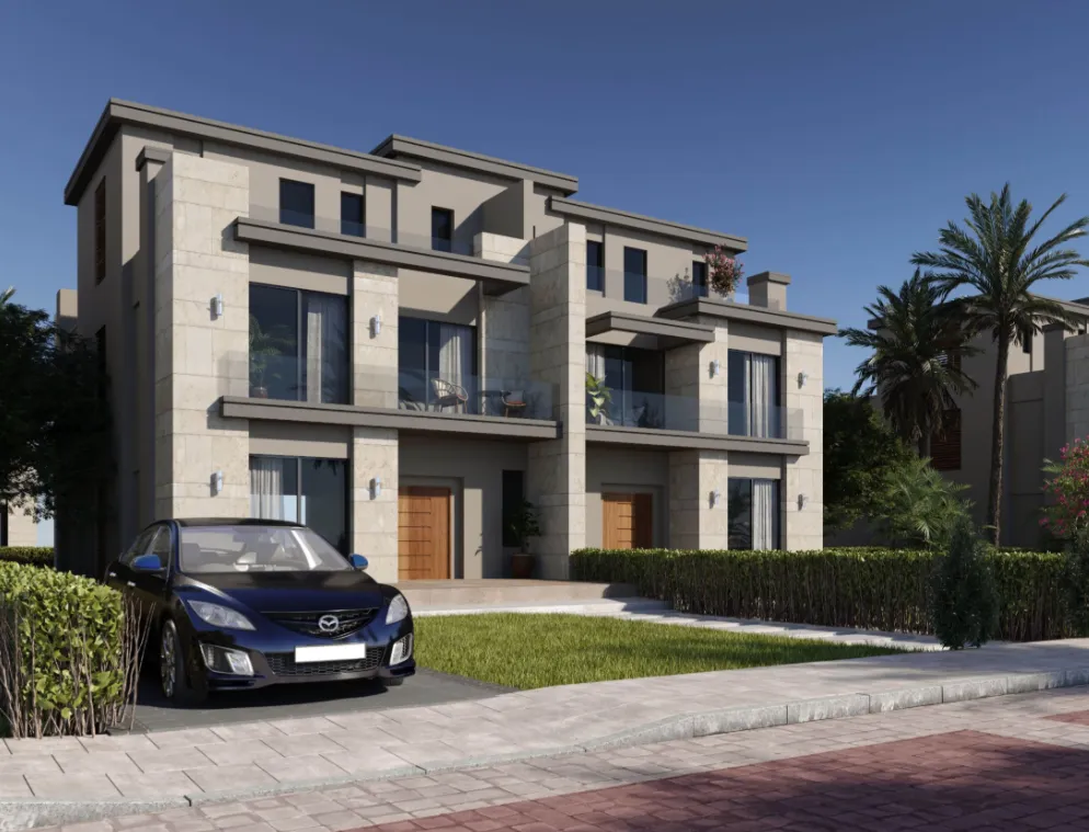 Twinhouse for sale in La Vista City in New Capital City of 280 m² with 3 bedrooms
