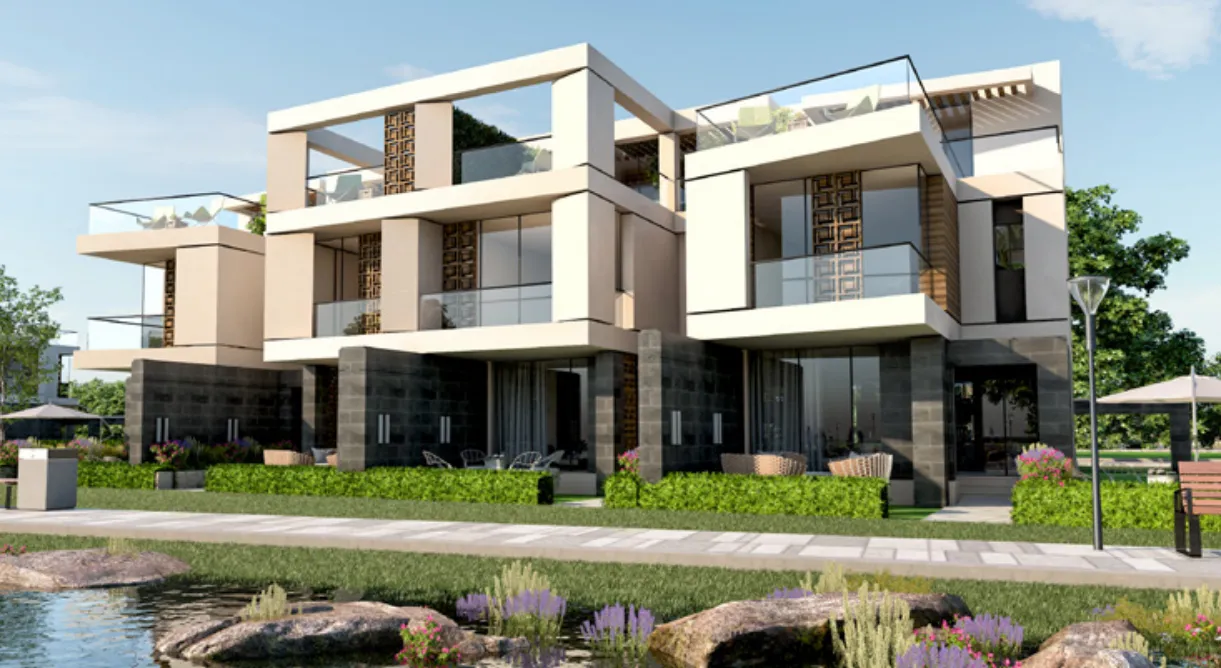 Townhouse for sale in The Brooks in New Cairo of 266 m² with 4 bedrooms