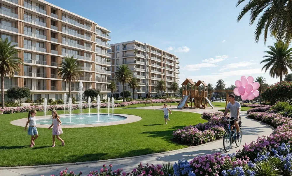 Apartment for sale in VILLAGE DE LA CAPITALE in New Capital City of 62 m² with 1 bedrooms