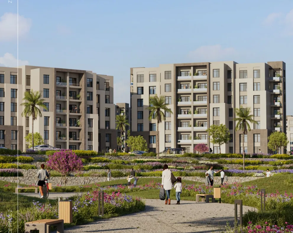 Apartment for sale in ZED East in 6th settlement of 104 m² with 2 bedrooms