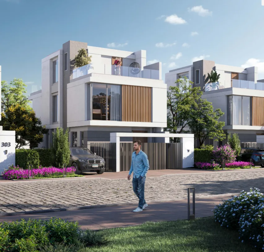Villa for sale in El Patio Hills in 6th settlement of 218 m² with 4 bedrooms