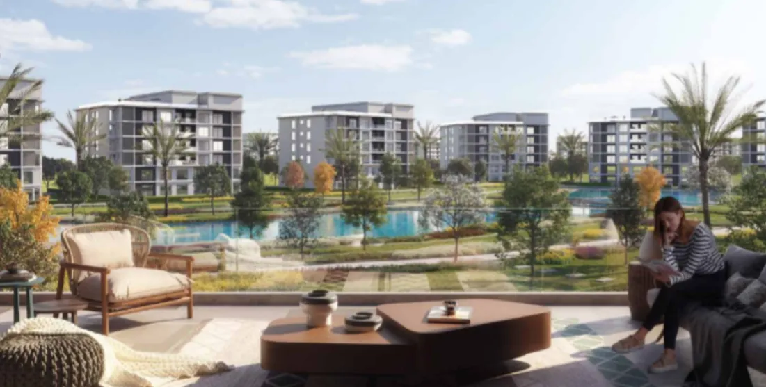 Apartment for sale in Creektown in New Cairo of 135 m² with 2 bedrooms