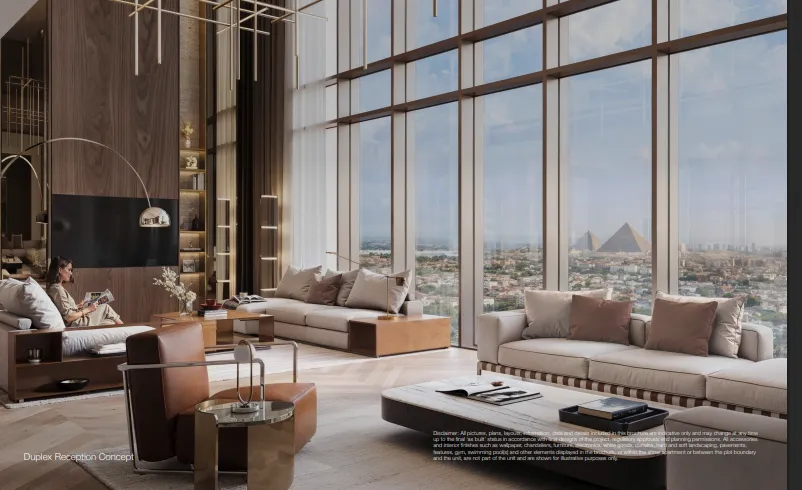 Apartment for sale in 205 Arkan Palm in El Sheikh Zayed of 115 m² with 1 bedrooms