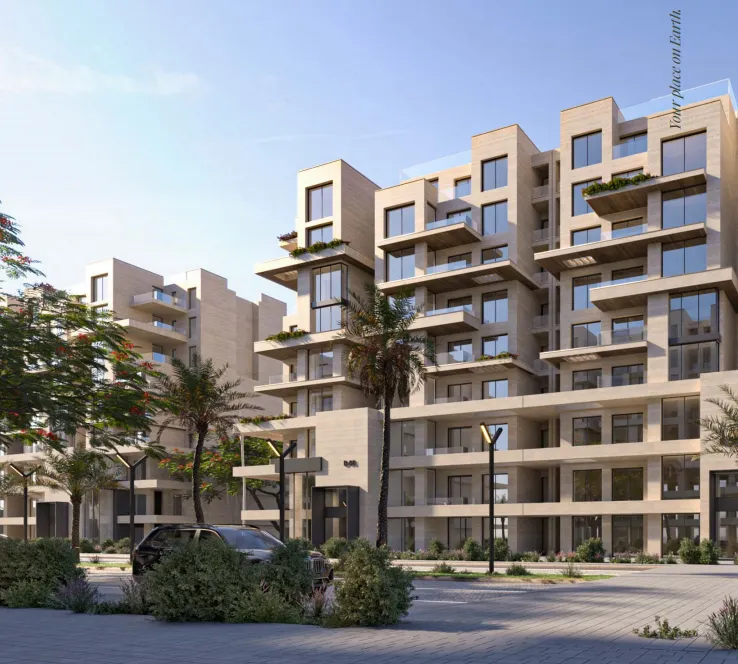 Apartment for sale in Tierra in 6th settlement of 119 m² with 2 bedrooms