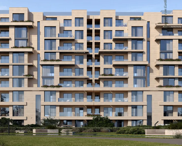 Apartment for sale in Tierra in 6th settlement of 119 m² with 2 bedrooms