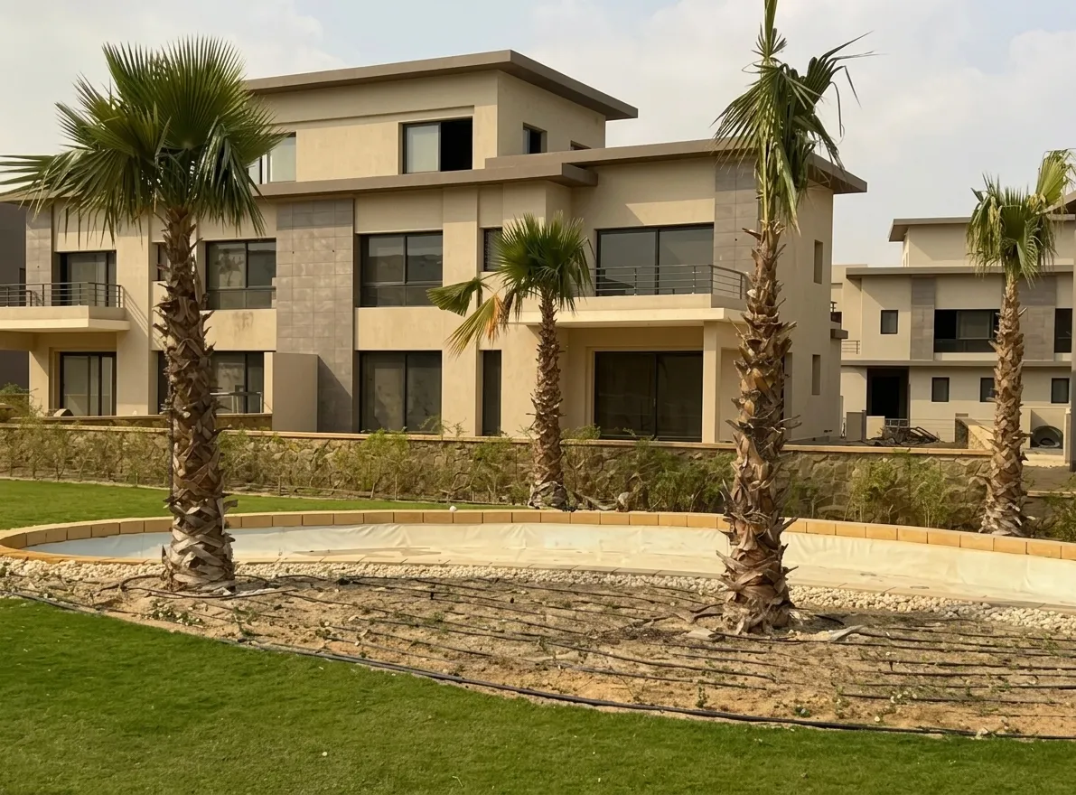 Twinhouse for sale in Stei8ht in New Cairo of 345 m² with 4 bedrooms