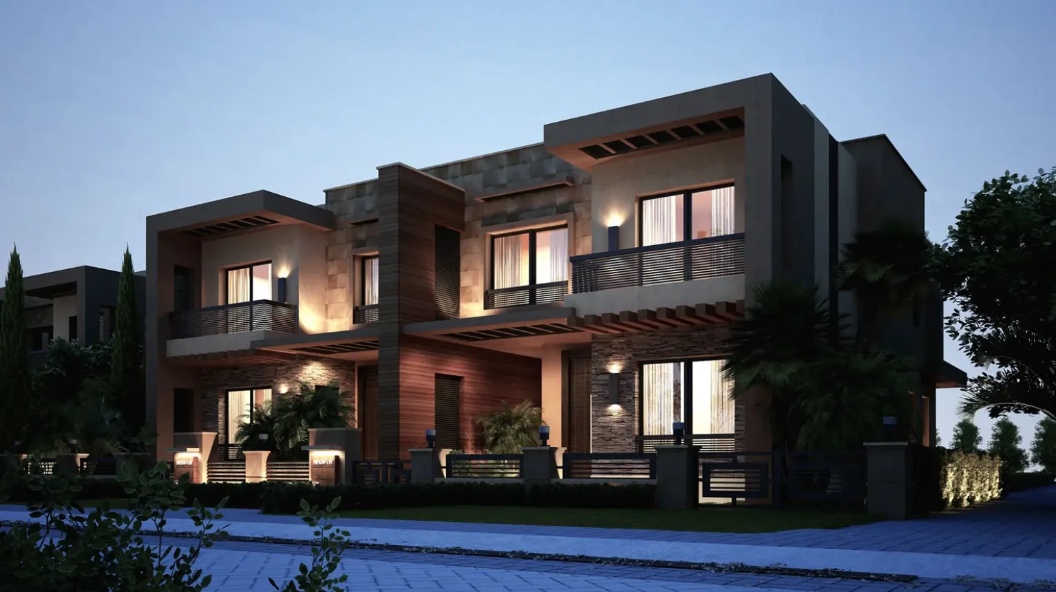 Townhouse for sale in New Giza in 6th of October City of 375 m² with 3 bedrooms
