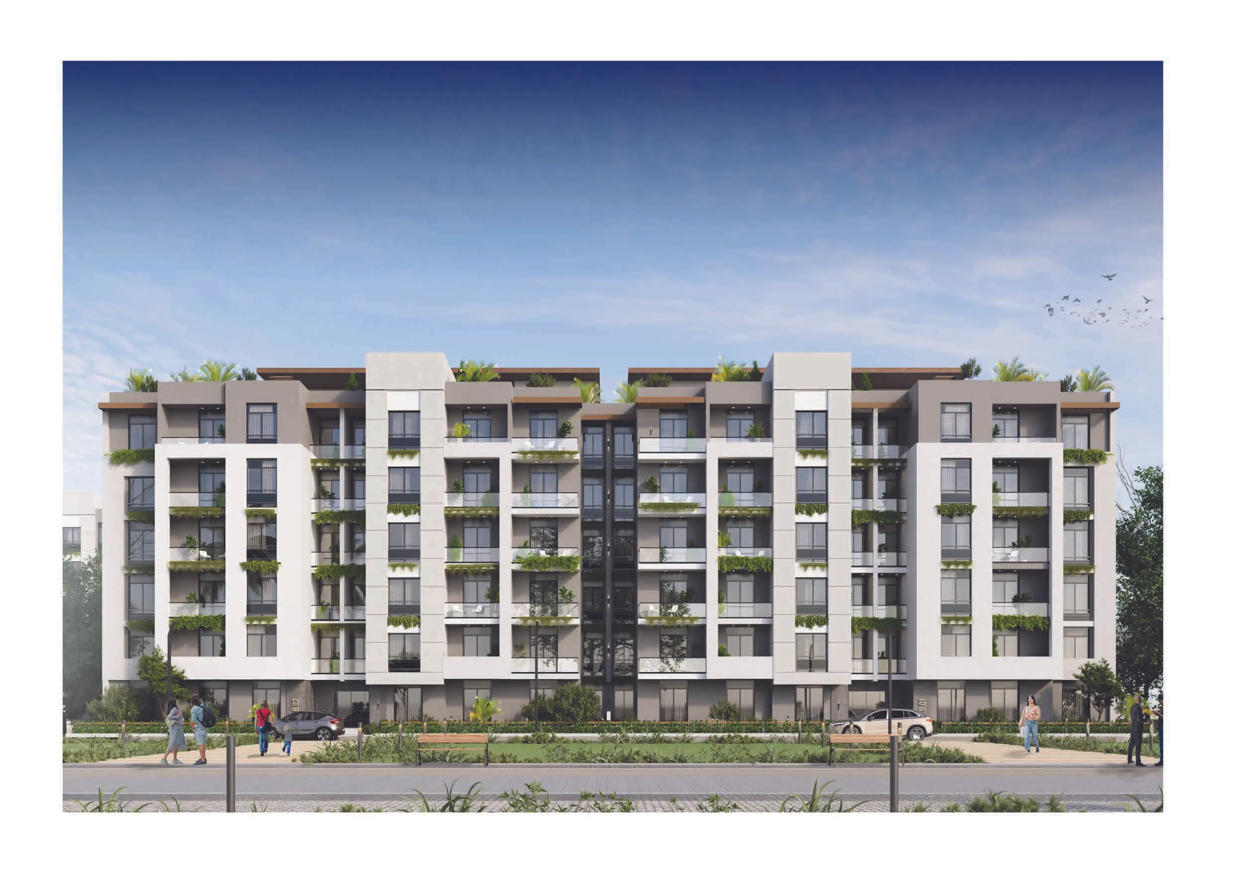 Apartment for sale in Home Residence in 6th settlement of 151 m² with 3 bedrooms