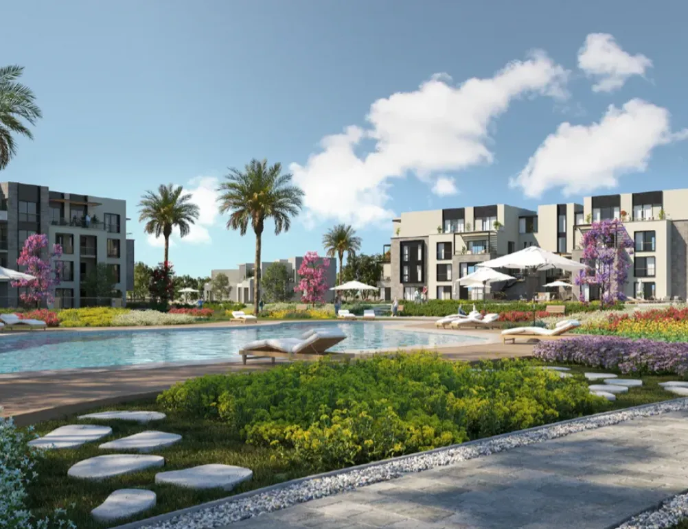 Apartment for sale in Garden Lakes in 6th of October City of 65 m² with 1 bedrooms