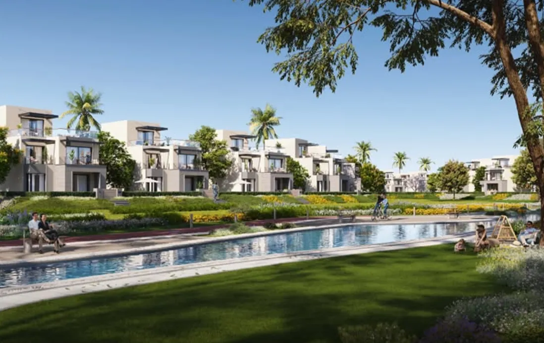 Twinhouse for sale in Garden Lakes in 6th of October City of 242 m² with 3 bedrooms