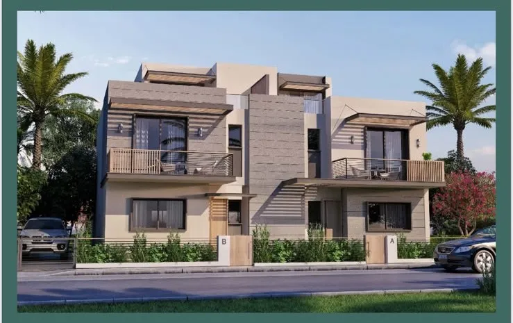 Twinhouse for sale in Garden Lakes in 6th of October City of 242 m² with 3 bedrooms