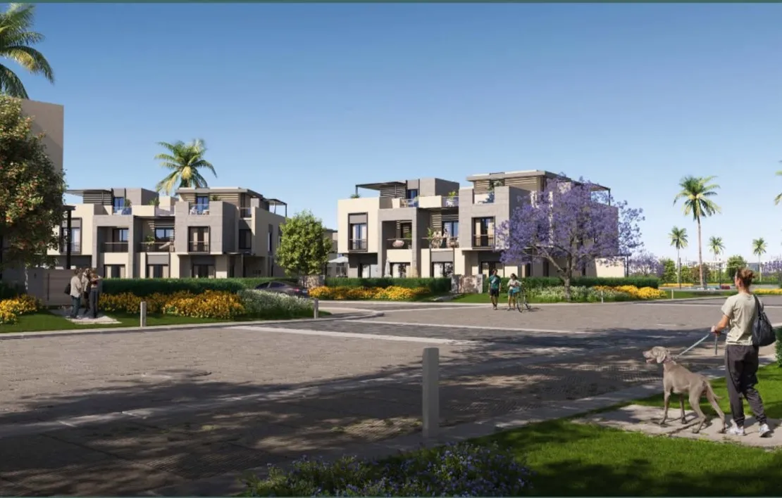 Twinhouse for sale in Garden Lakes in 6th of October City of 242 m² with 3 bedrooms