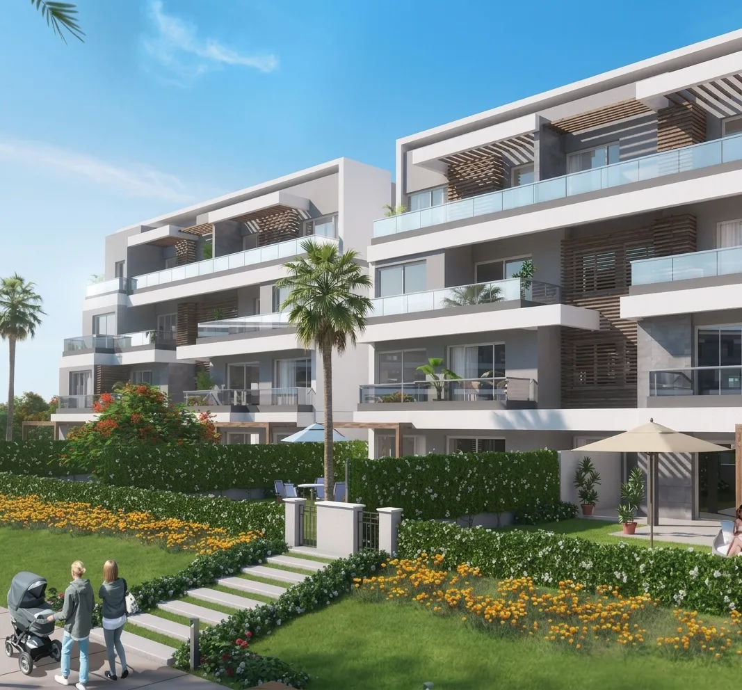 Apartment for sale in Capital Gardens in New Cairo of 75 m² with 1 bedrooms