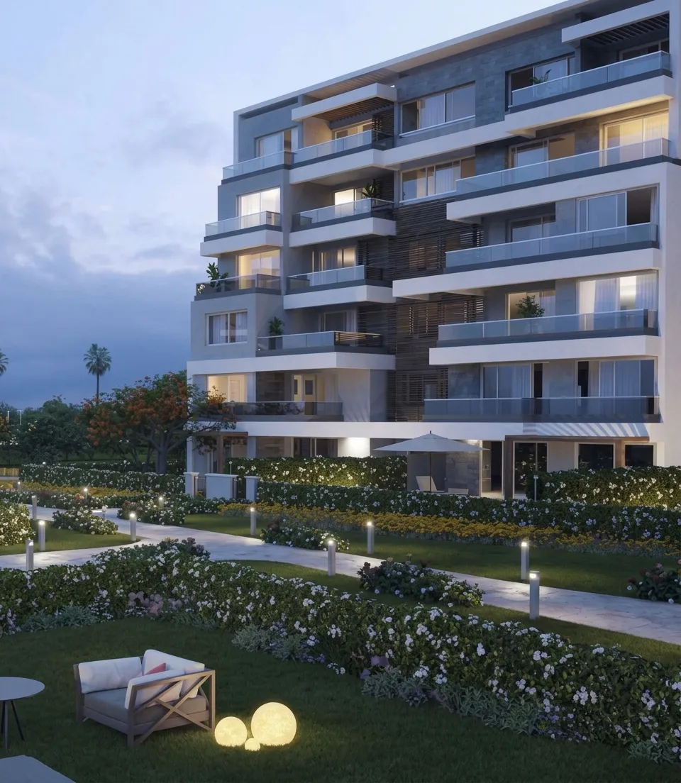 Apartment for sale in Capital Gardens in New Cairo of 75 m² with 1 bedrooms