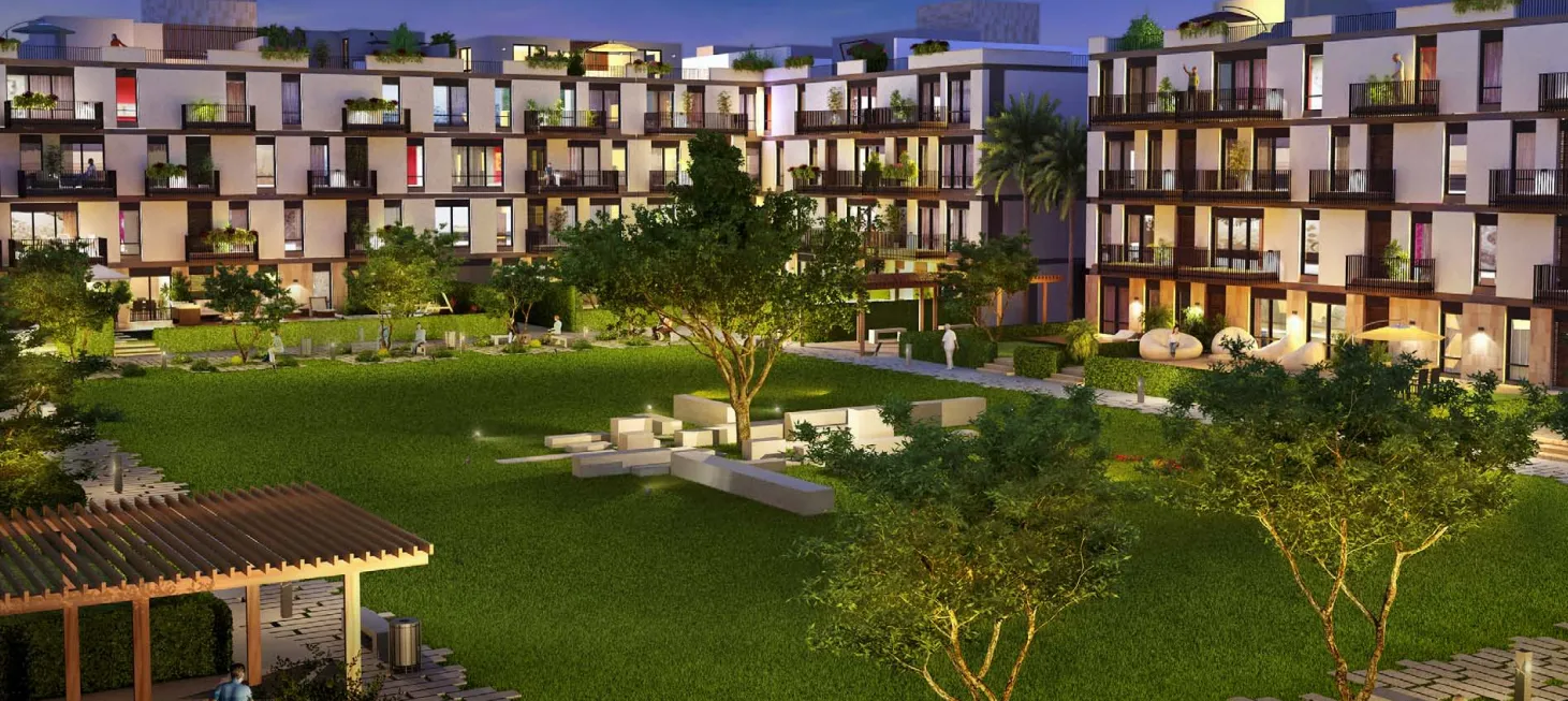 Apartment for sale in The Courtyards in 6th of October City of 209 m² with 3 bedrooms