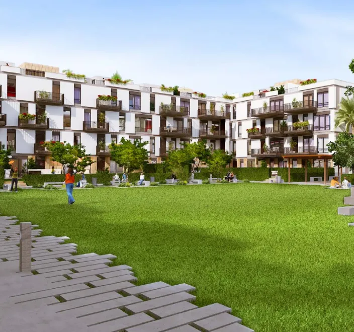 Apartment for sale in The Courtyards in 6th of October City of 209 m² with 3 bedrooms