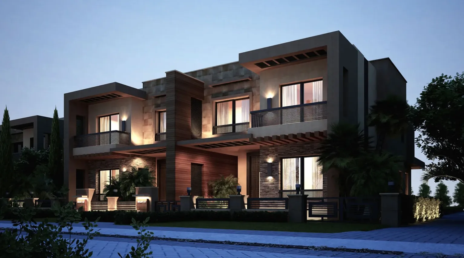 Twinhouse for sale in New Giza in 6th of October City of 492 m² with 4 bedrooms