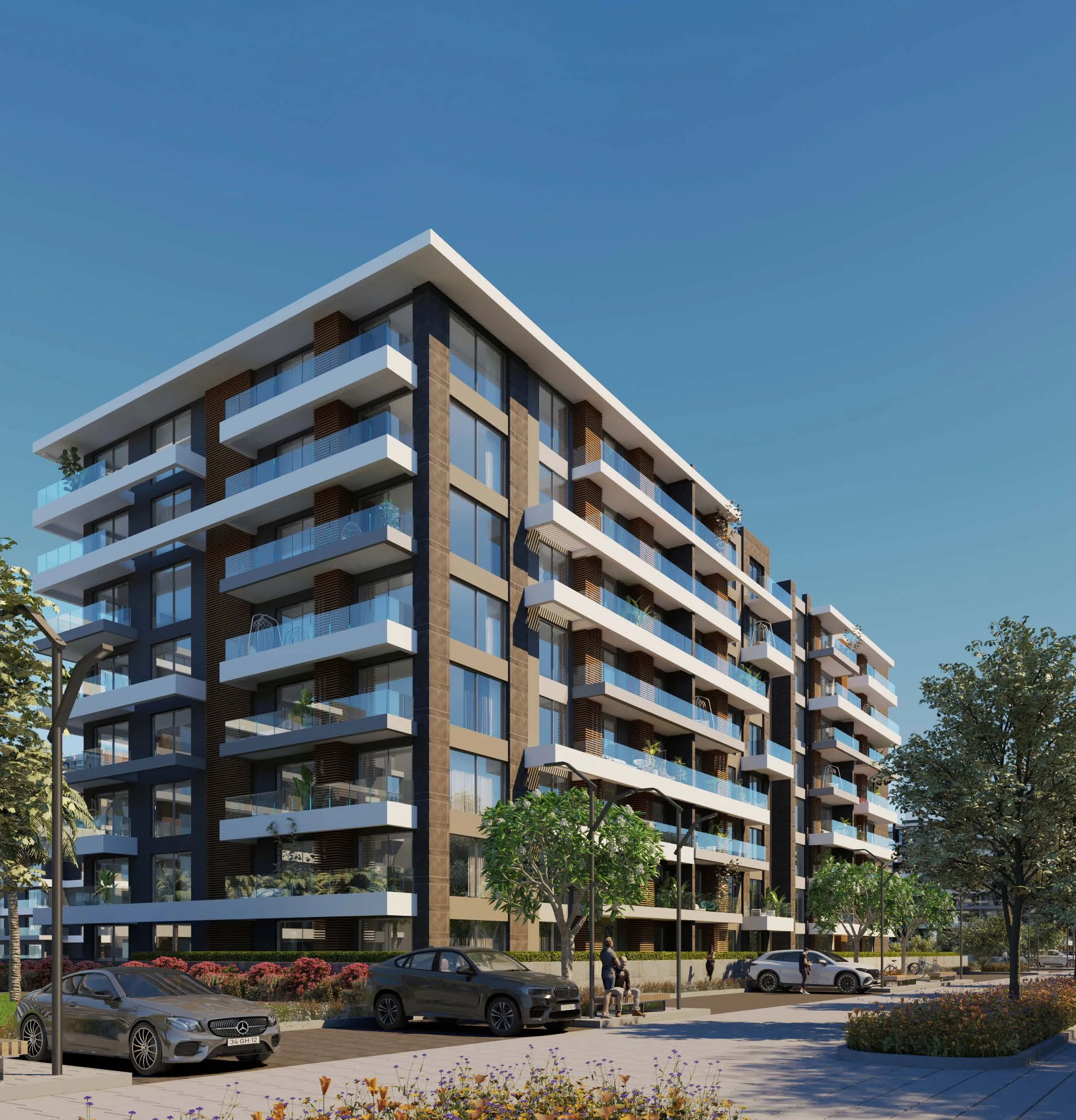Apartment for sale in Patio Vida in 6th settlement of 168 m² with 3 bedrooms