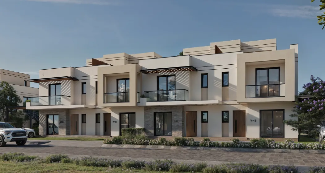 Townhouse for sale in Hyde Park Central in 6th settlement of 212 m² with 3 bedrooms