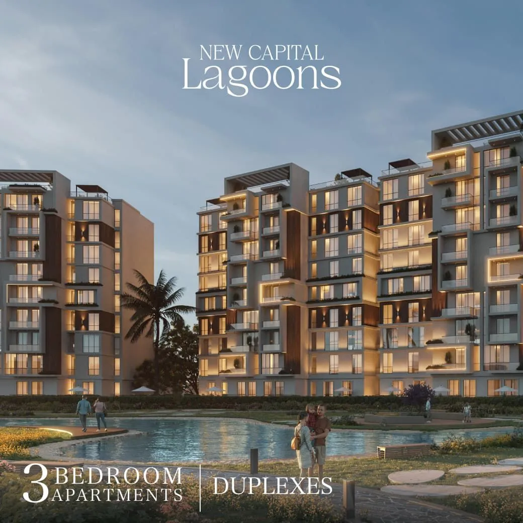 Apartment for sale in Lagoons New Capital in New Capital City of 147 m² with 3 bedrooms