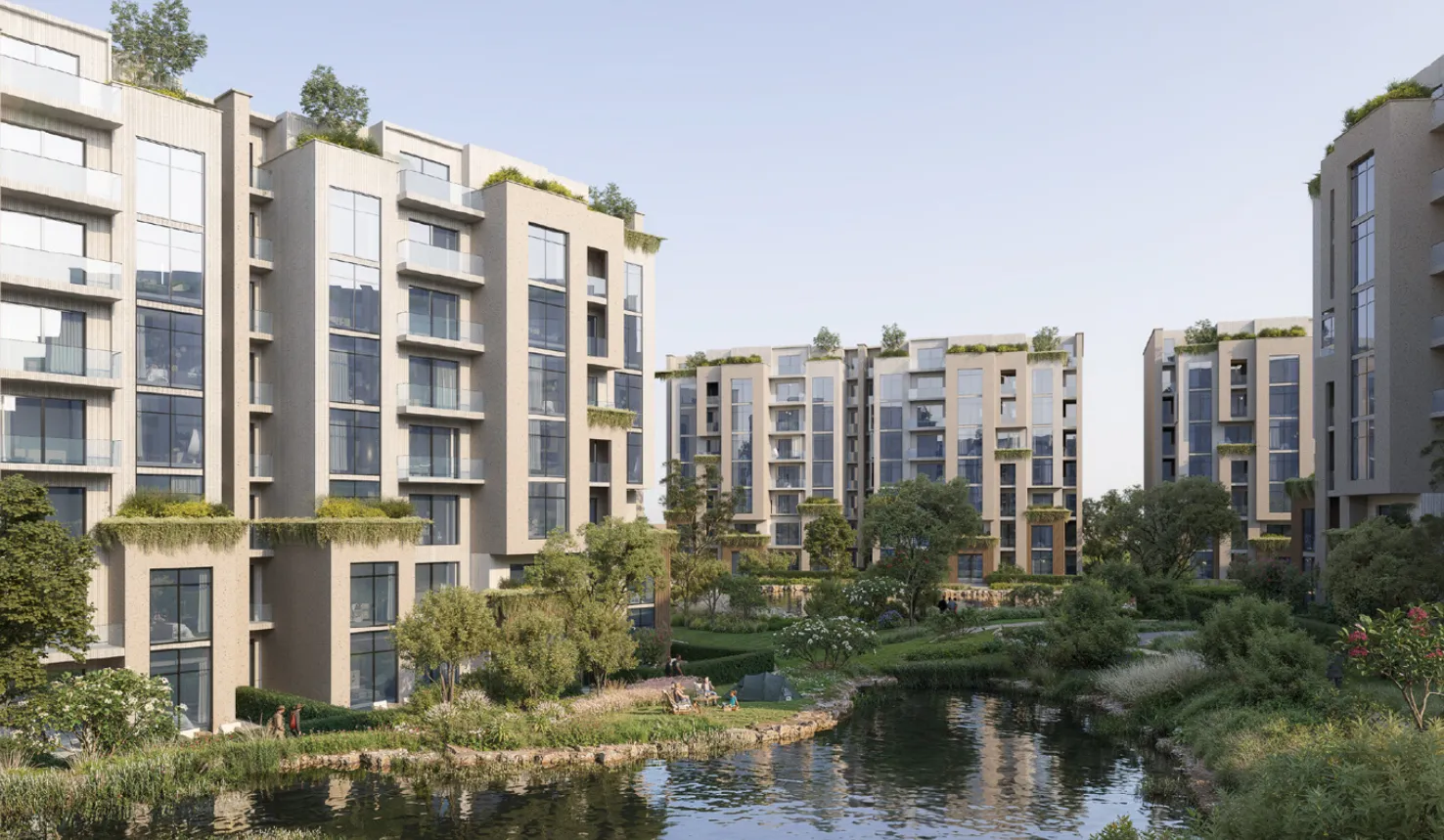 Apartment for sale in Ivoire West in El Sheikh Zayed of 161 m² with 3 bedrooms
