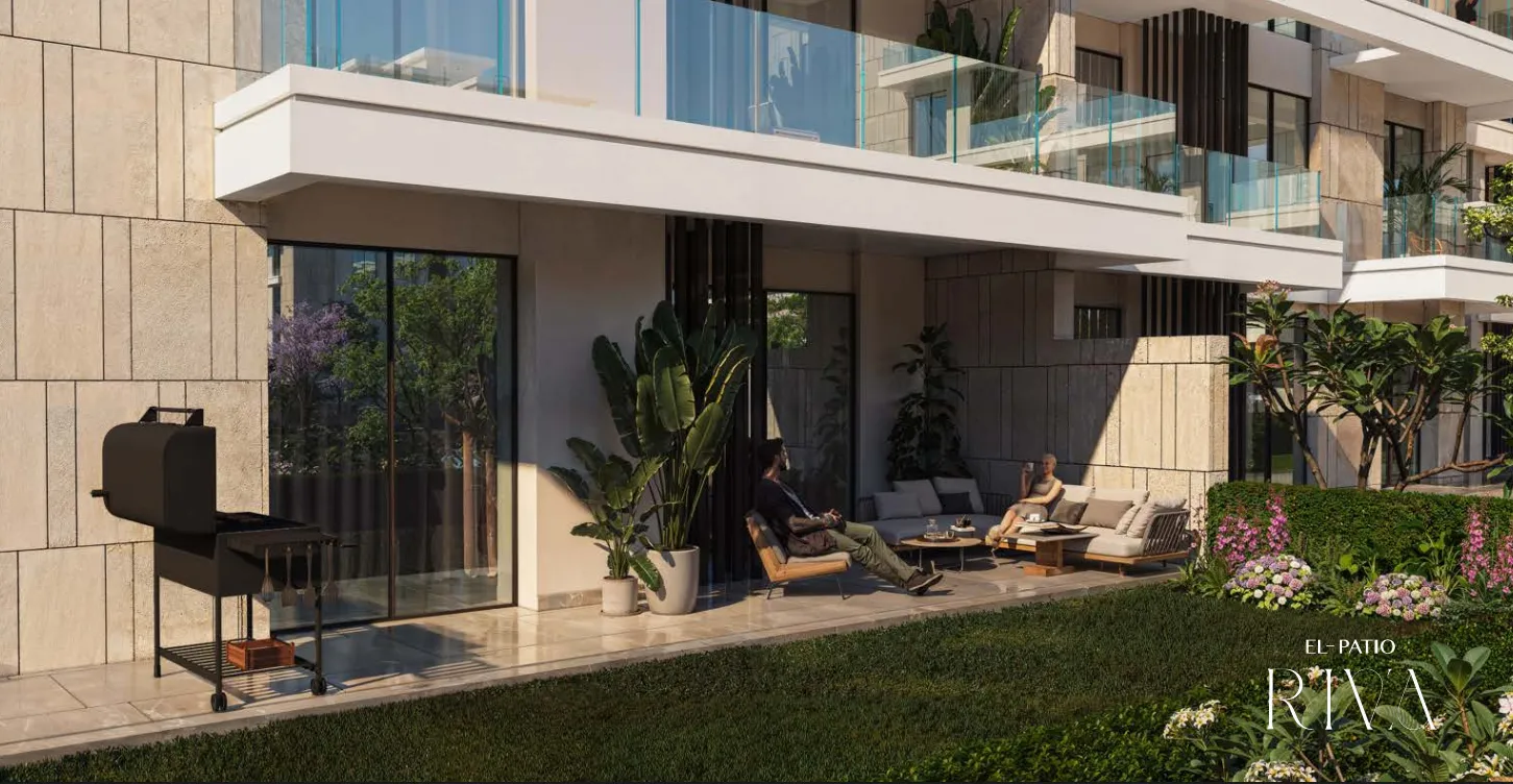 Apartment for sale in El Patio Riva in 6th settlement of 85 m² with 1 bedrooms