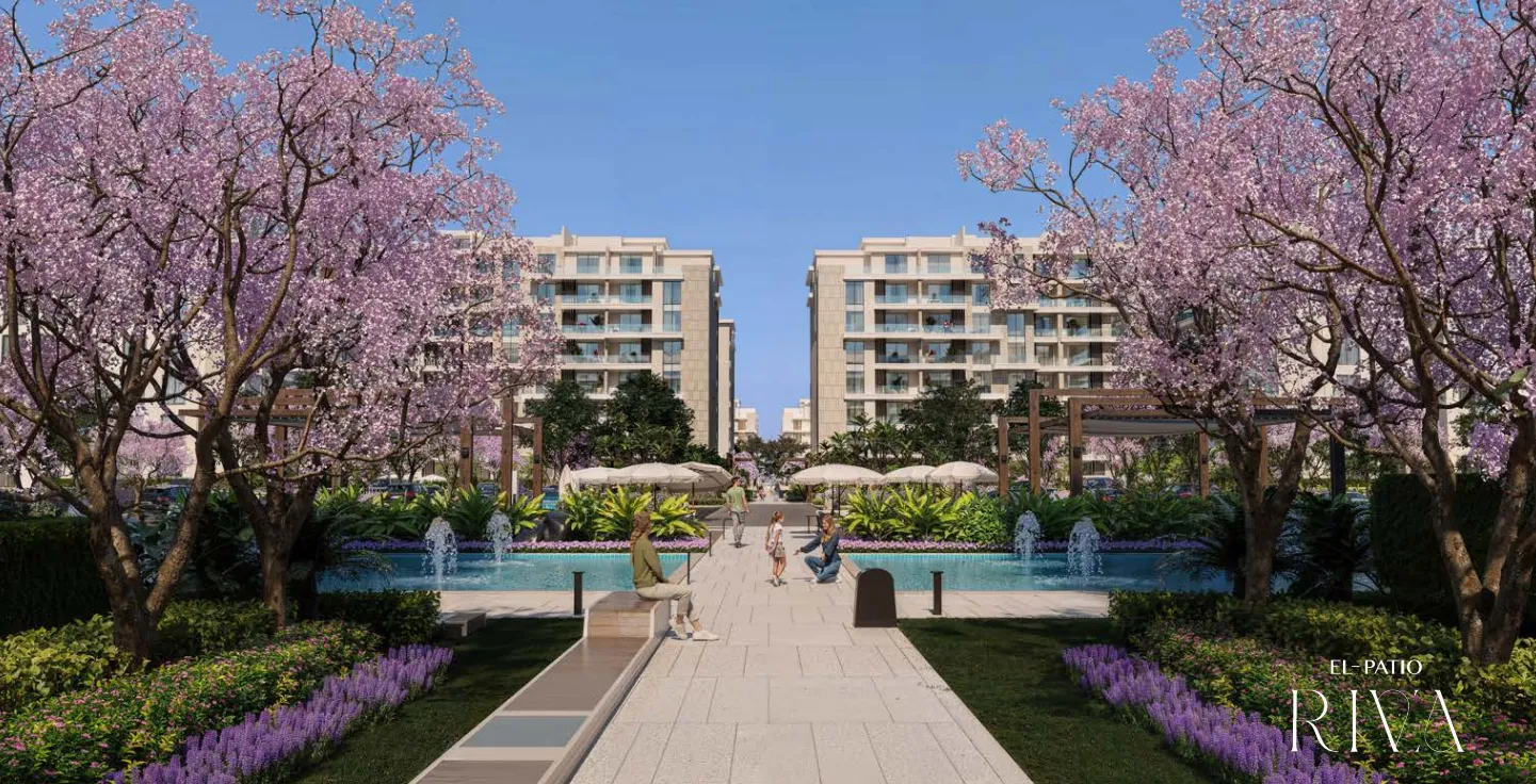 Apartment for sale in El Patio Riva in 6th settlement of 85 m² with 1 bedrooms