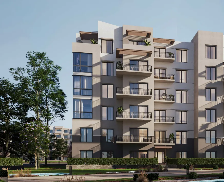 Apartment for sale in Hyde Park in New Cairo of 76 m² with 1 bedrooms