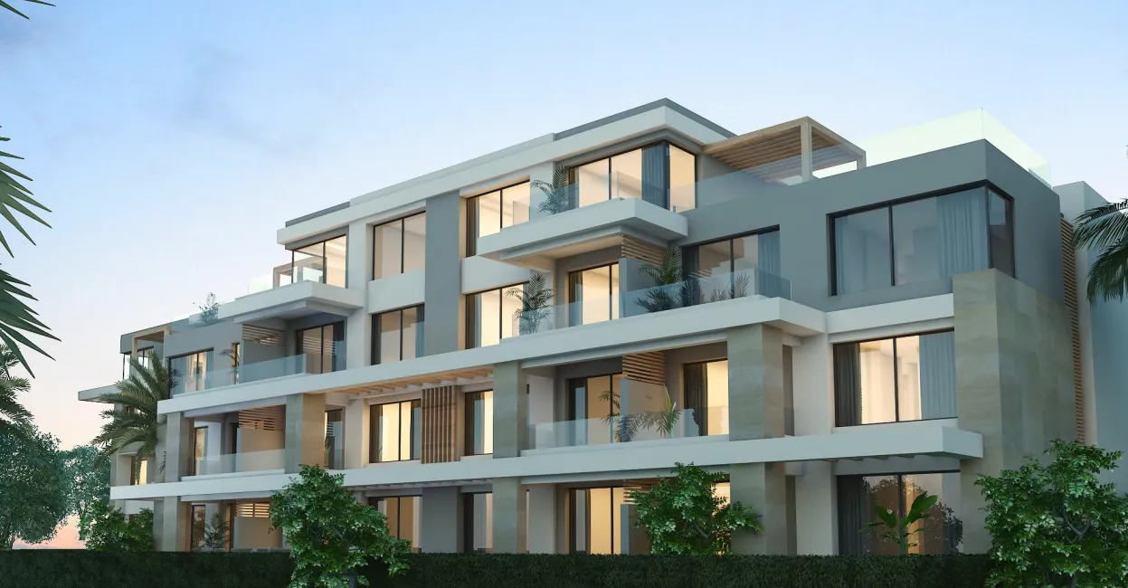 شاليه للبيع في هاسيندا وايت في سيدي عبد الرحمن بمساحة 317 م² تتكون من 3 غرف