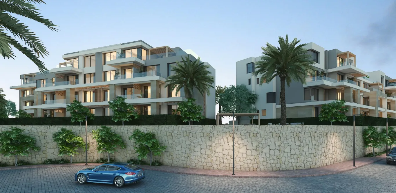 شاليه للبيع في هاسيندا وايت في سيدي عبد الرحمن بمساحة 317 م² تتكون من 3 غرف