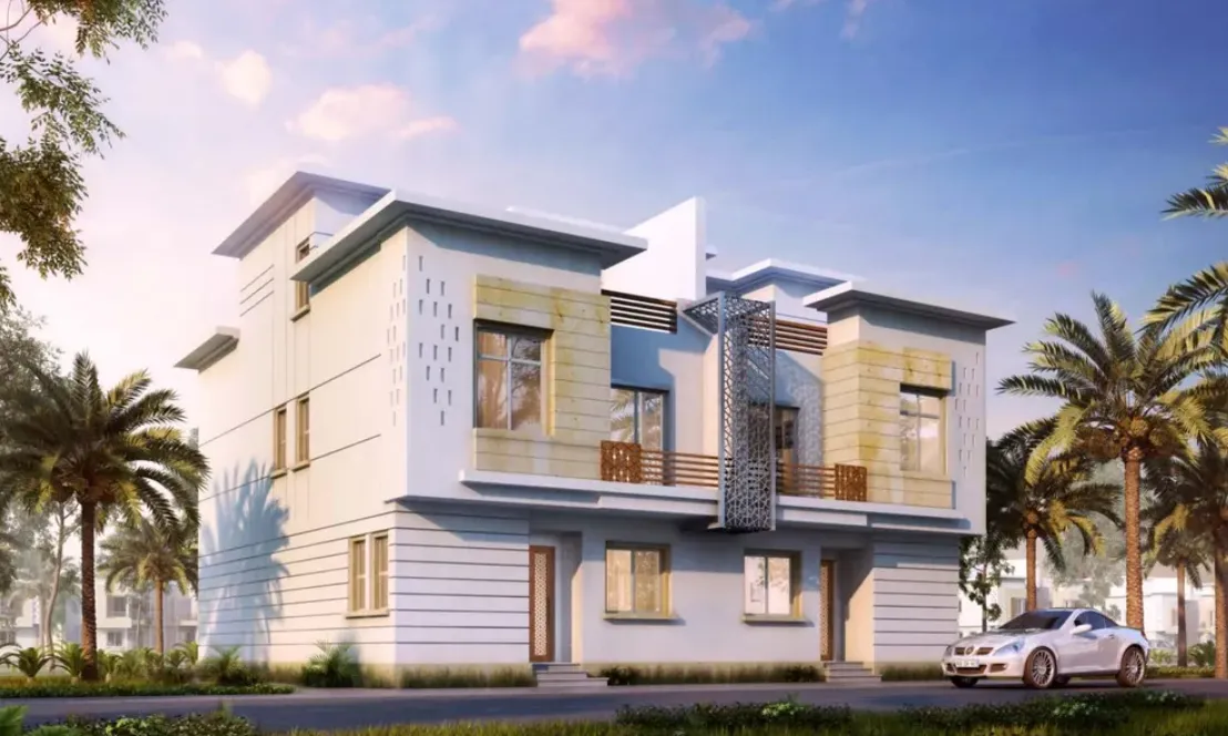 Twinhouse for sale in JEDAR in 6th of October City of 300 m² with 4 bedrooms