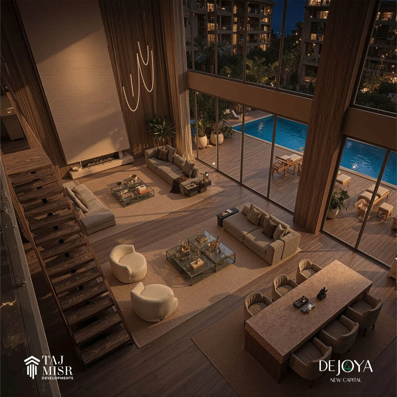 Duplex for sale in De Joya 4 in New Capital City of 254 m² with 3 bedrooms