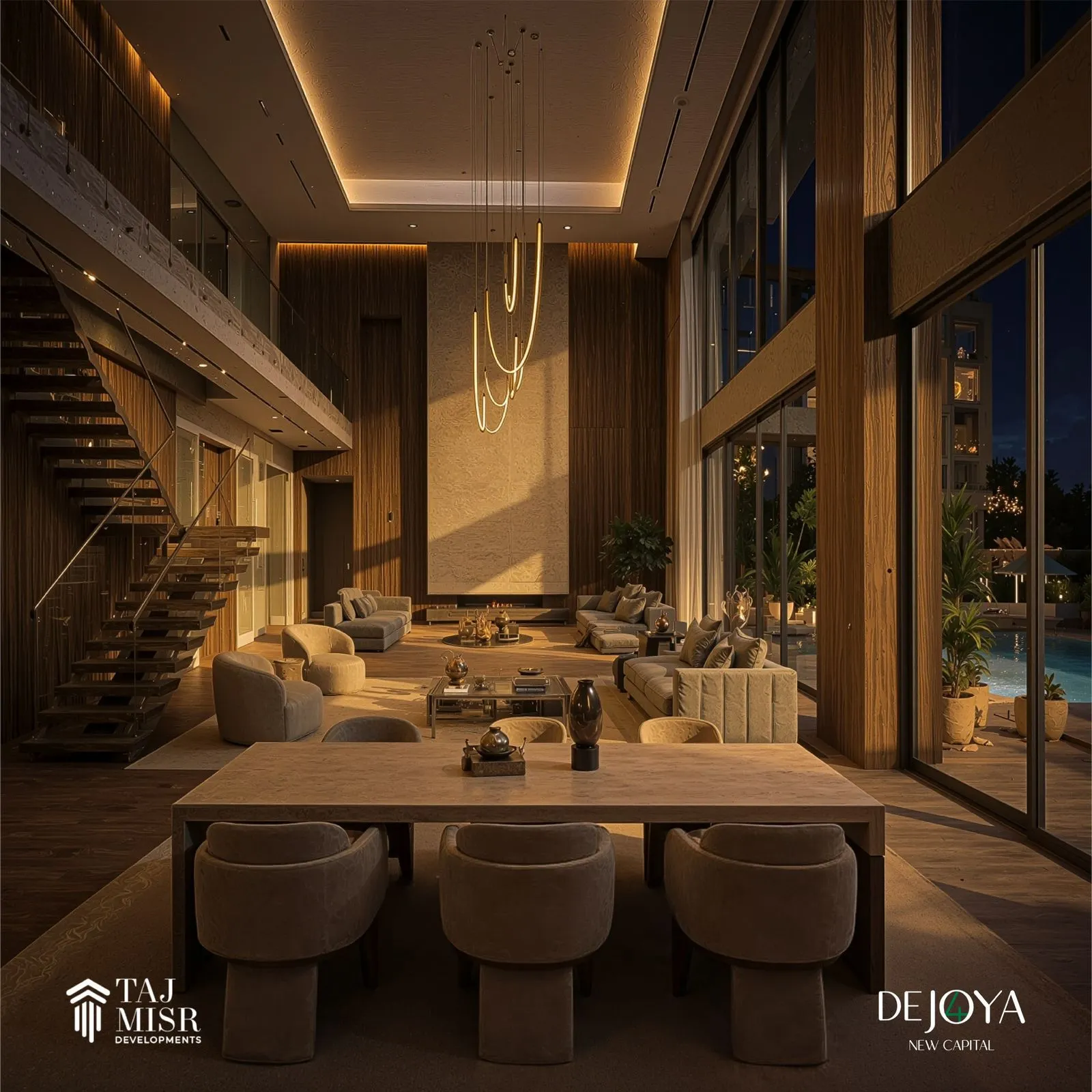 Duplex for sale in De Joya 4 in New Capital City of 254 m² with 3 bedrooms