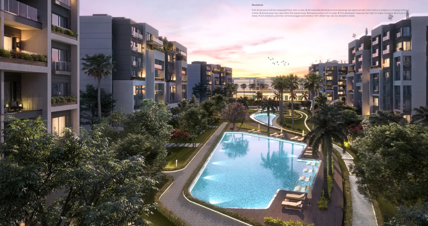 Apartment for sale in Residence Eight Sky Abu Dhabi in New Capital City of 115 m² with 2 bedrooms