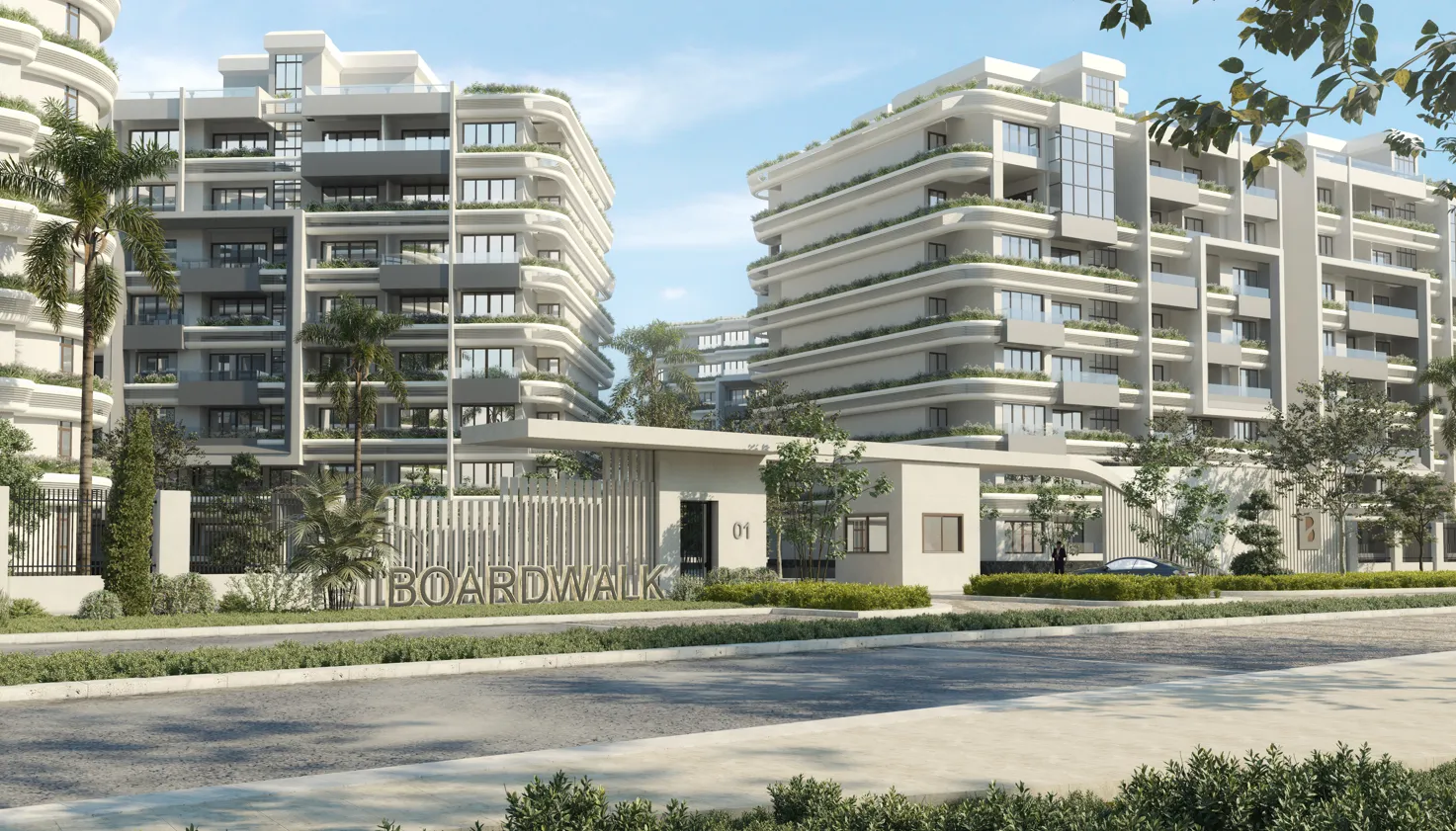 Apartment for sale in Boardwalk in New Capital City of 127 m² with 2 bedrooms