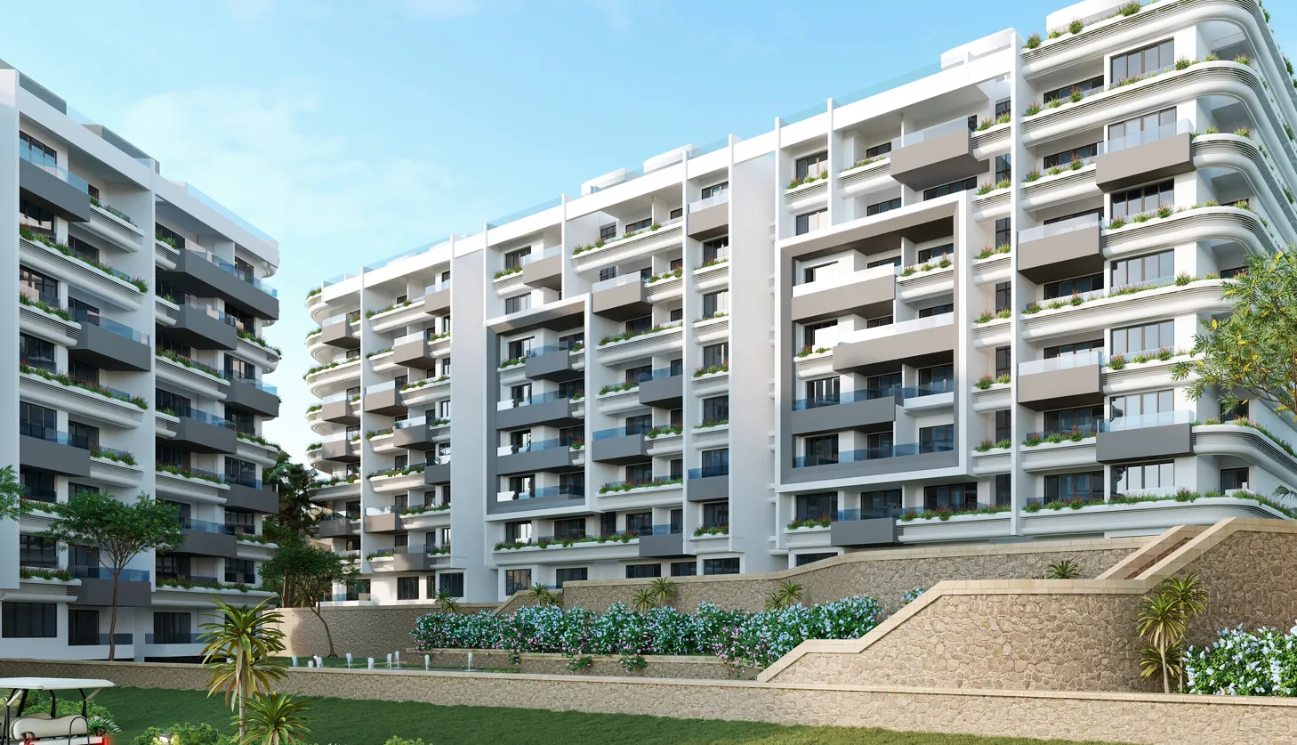 Apartment for sale in Boardwalk in New Capital City of 127 m² with 2 bedrooms