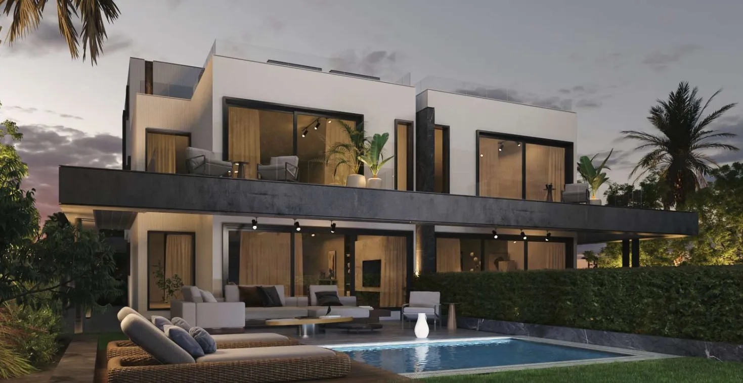 Twinhouse for sale in Stei8ht in New Cairo of 345 m² with 4 bedrooms