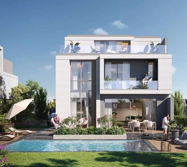 Villa for sale in El Patio Hills in 6th settlement of 218 m² with 5 bedrooms