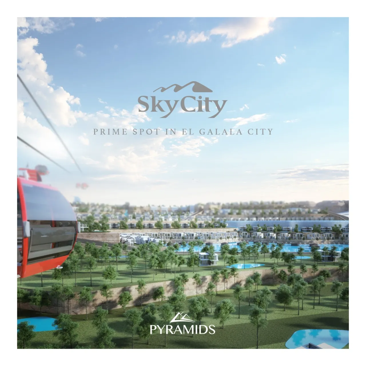 Villa for sale in Sky City in Ain Sokhna of 273 m² with 3 bedrooms