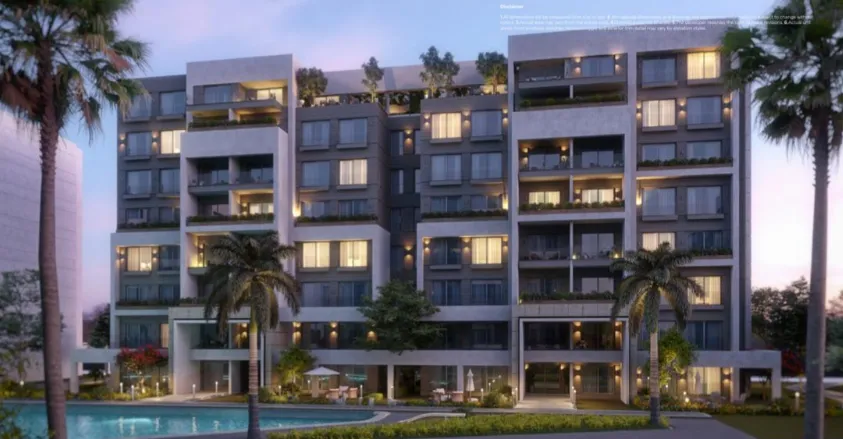 شقة للبيع في ريزيدنس 8 سكاي أبو ظبي في العاصمة الإدارية الجديدة بمساحة 190 م² تتكون من 3 غرف
