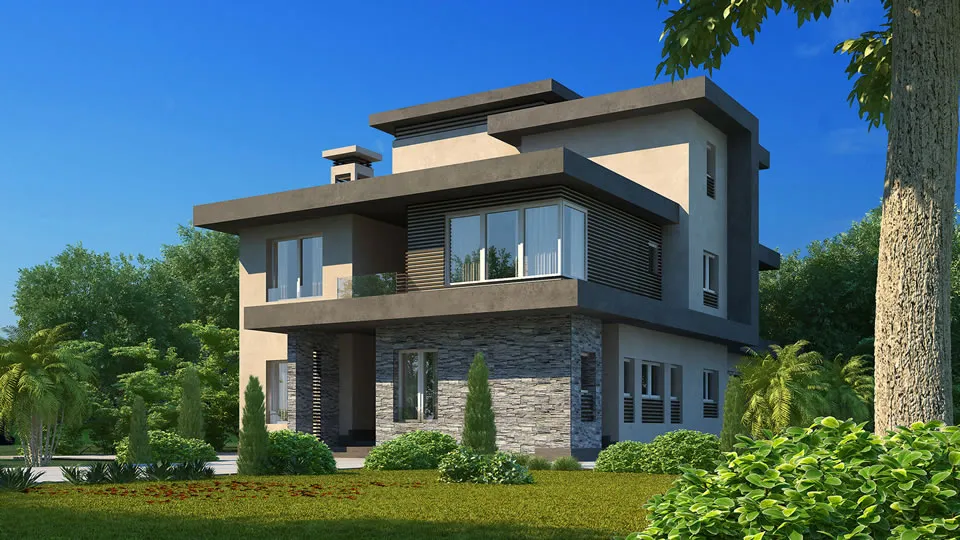 Villa for sale in New Giza in 6th of October City of 345 m² with 4 bedrooms