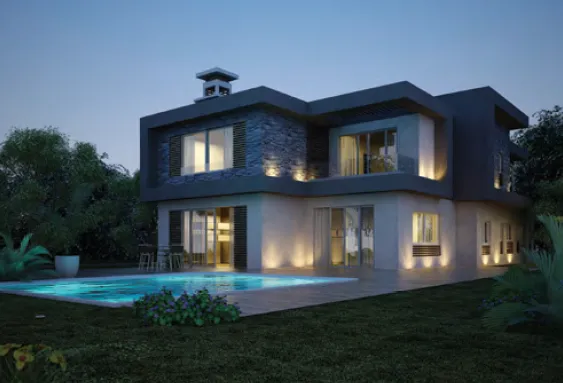 Villa for sale in New Giza in 6th of October City of 345 m² with 4 bedrooms