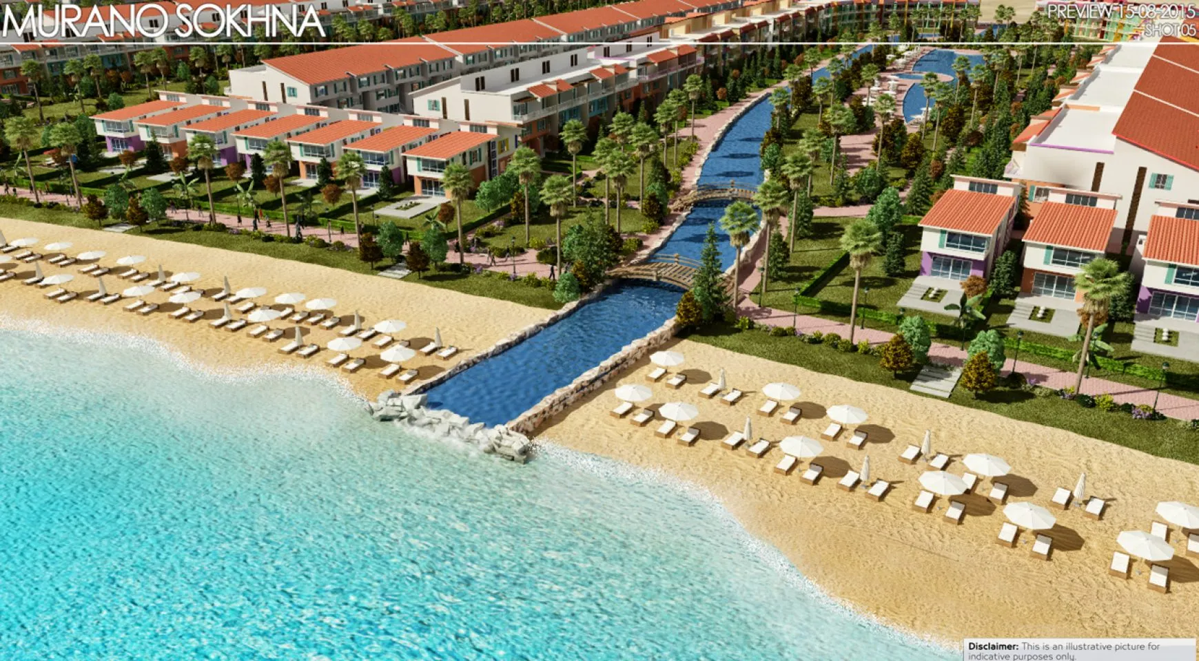 Chalet for sale in Murano in Ain Sokhna of 115 m² with 3 bedrooms