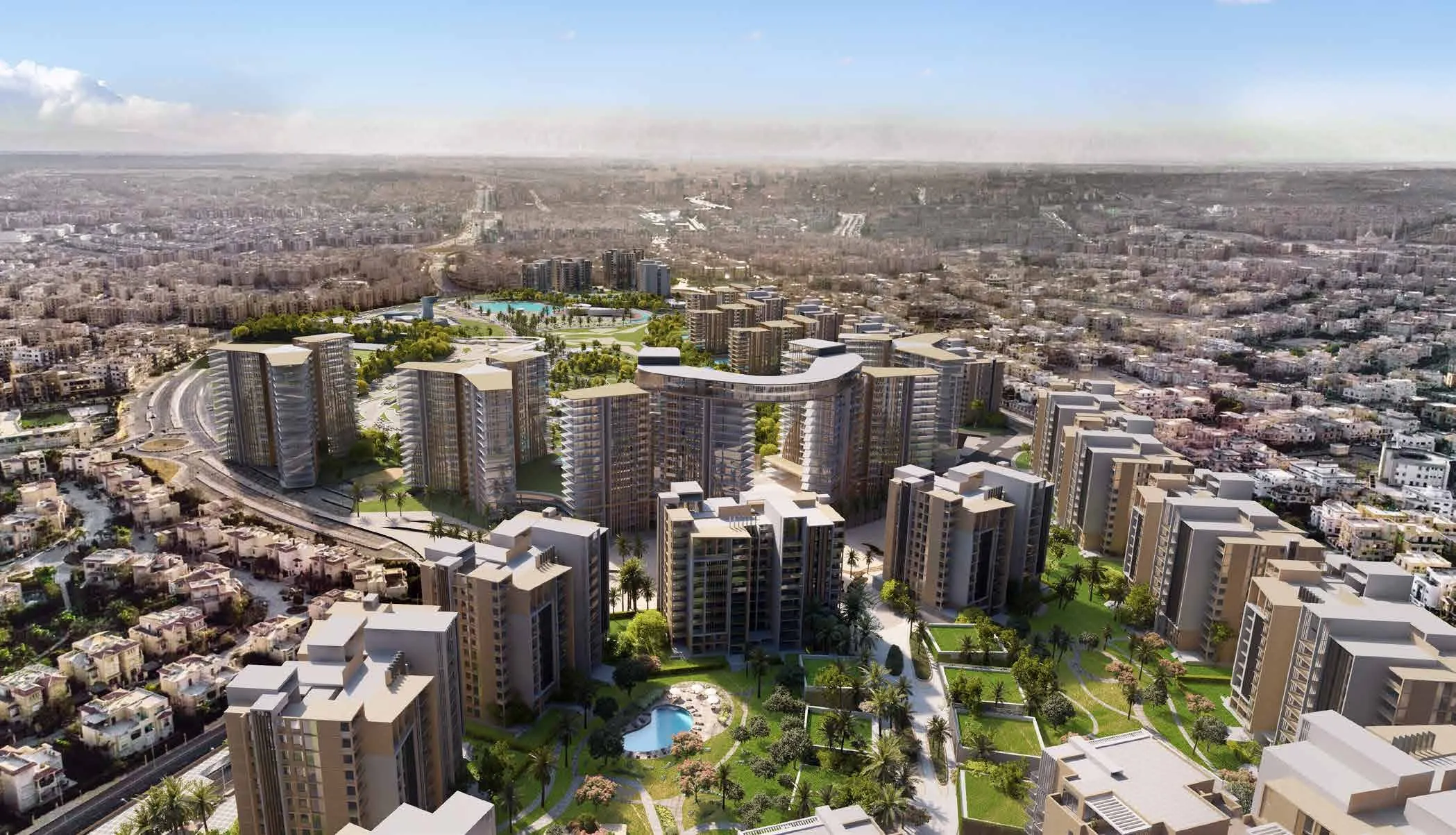 Apartment for sale in ZED in El Sheikh Zayed of 102 m² with 2 bedrooms