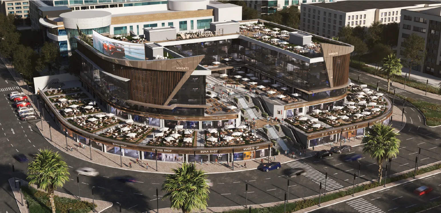 Retail for sale in Wingate North 90St. in New Cairo of 155 m² with 1 bedrooms