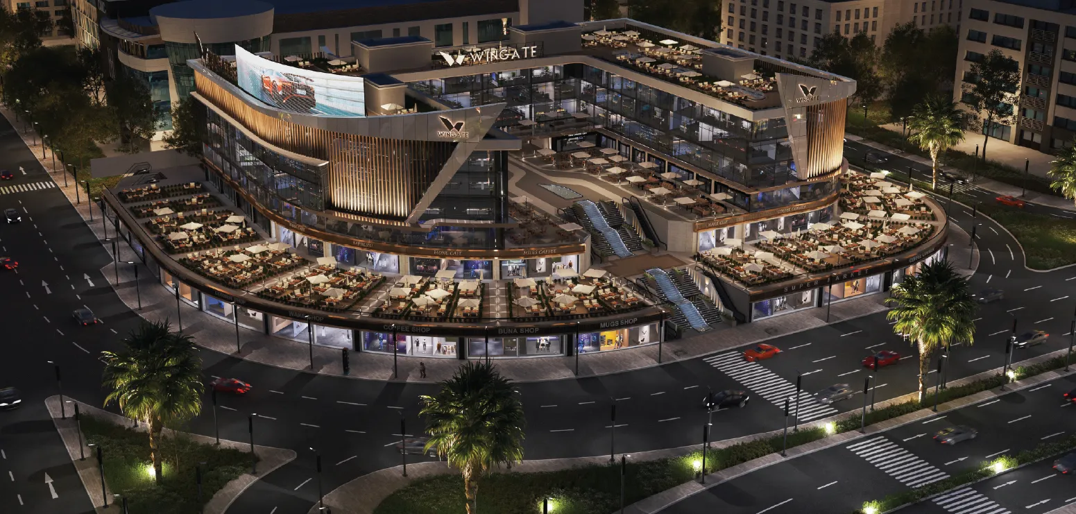 Retail for sale in Wingate North 90St. in New Cairo of 155 m² with 1 bedrooms