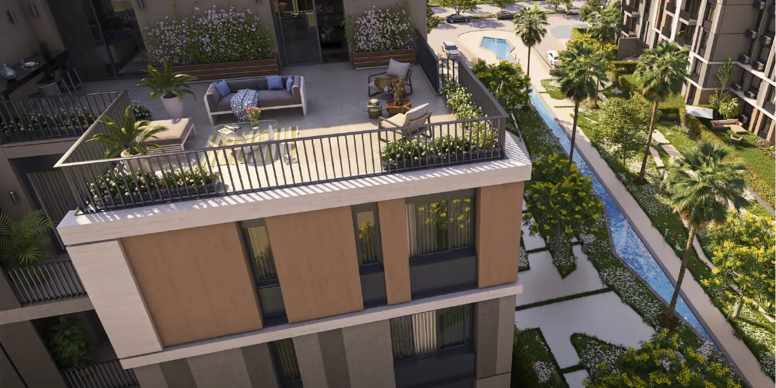 Apartment for sale in Swanlake Residences in New Cairo of 130 m² with 2 bedrooms