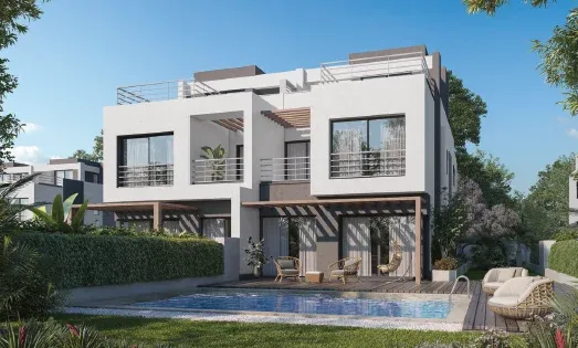 Twinhouse for sale in Palm Hills New Cairo in New Cairo of 298 m² with 3 bedrooms